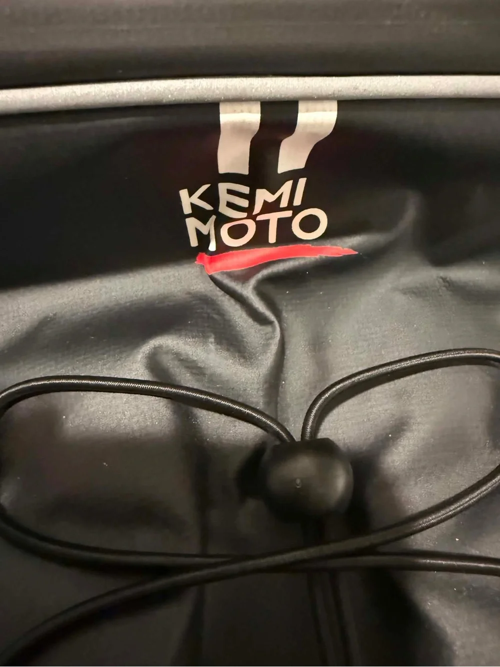 Black Men's Motorcycle Tail Backpack